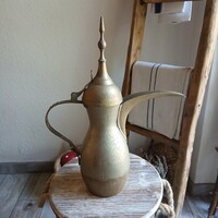 Hatalmas régi réz karaffa/kiöntő (45x36x13 cm)