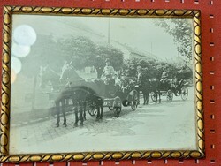 Jó száz éves szegedi? fotó eredeti állapot, üveg alatt keretével-- 25x19 cm