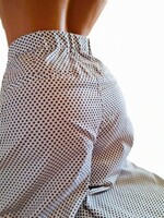 Divatos, Csinos, Fehér Pepita Mintás Naci. Méret46 -3 XL Kód: NC 402