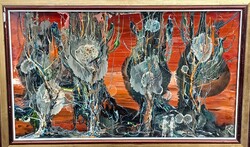 Rác András hidegzománc kép 60x35