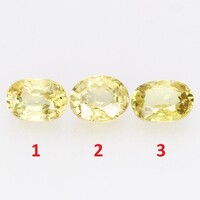 (1) 0.36ct VS 4.8x3.3mm Kezeletlen Sárga Zafír, Csodálatosan Gyönyörű Drágakő