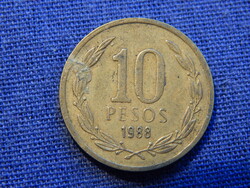 Chile 10 Pesos 1988