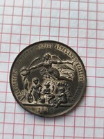 Magyarország 1890 Általános Kiállítás Aradon bronz emlékérem