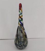 Ikebana uveg vaza, retro vaza, murano
