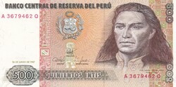 500  Intis  1987  Peru   A képen látható Szép Új állapotban