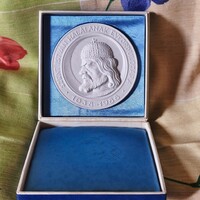 Herendi design Szent István porcelán plakett – 1988 – eredeti dobozában