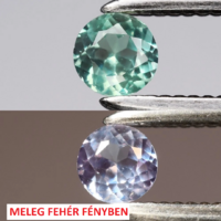 0.13ct VVS 3mm Orosz Alexandrit, Lenyűgöző Nagyon Ritka Drágakő