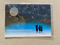 2005 Nemzetközi Gyermekmentő Szolgálat 50 Forint elsőnapi veret bliszter, sorszám: 02445