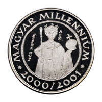 Magyar Millennium Pest Megye 2000/2001 ezüstérem 22,89g Ag925