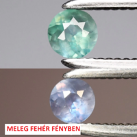 0.12ct 3mm Orosz Alexandrit, Csodálatos Nagyon Ritka Drágakő