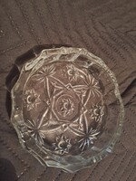 Vintage Anchor Hocking "Star of David" préselt üveg hamutartó / kínáló – 11 cm