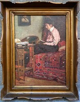 Mérő István (1873-1938): Reading Girl