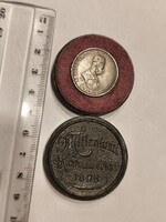 Millenniumi Korona érem 1896 barna dobozában
