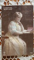 Cca. 1903 BLAHA LUJZA DIVA (NAGYMAMA) SZÍNÉSZNŐ A MAGYAR NEMZET CSALOGÁNYA KORABELI EREDETI FOTÓ LAP