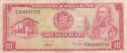 10   Sol  1972  Peru   A képen látható állapotban