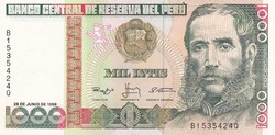 1.000  Intis  1988  Peru   A képen látható Szép  Új állapotban