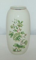 Hollóházi porcelán váza – Erika mintás, hibátlan (17 cm)