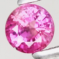 0.33ct 3.8mm Természetes Pink Rubin, Elképesztően Ragyogó Drágakő