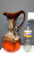 Impozáns méretű (52 cm) West German Pottery "Fat Lava" padlóváza / kancsó – Hibátlan!