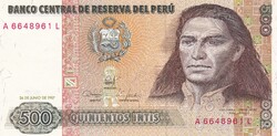 500  Intis  1987  Peru   A képen látható Szép Új állapotban