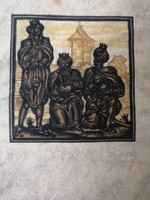 JOSEF VON DIVEKY - DIVÉKY JÓZSEF SZECESSZIÓS FAMETSZET - HÁROM KIRÁLYOK