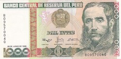1.000  Intis  1988  Peru   A képen látható Szép  Új állapotban