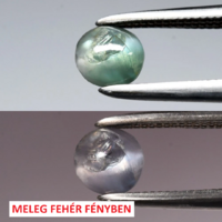 0.58ct 4.8mm Orosz Alexandrit Macskaszem Kaboson, Nagyon Ritka Drágakő