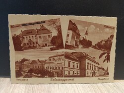 Balassagyarmat régi képeslap - Múzeum, Rákóczi út, Városháza (Weinstock 2072)