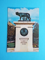 Képeslap (55) - Románia - Cluj-Napoca (Kolozsvár) - Capitoliumi Farkas szobra 1970-es évek