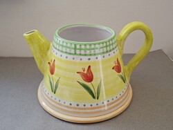 Festin Coquin Creation tulipános kerámia teakanna, 13 cm