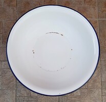 Nagyméretű Budafoki zománcozott lavór mosdótál 60 cm