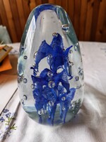 3 kg Murano Glass Blown Decorative Glass Weight. Collector's Item, 18 cm tall