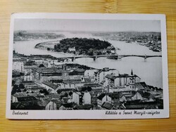 Budapest, Kilátás a Szent Margit-szigetre ,Barasits fotó, 1943-ból