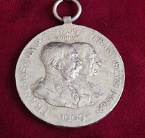 Silver Austrian 1909 Tyrolean Uprising Commemorative Medal