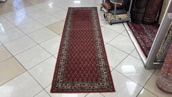 4491 KIÁRUSÍTÁS  Mir mintás gyapjú perzsa futó szőnyeg 70X240CM