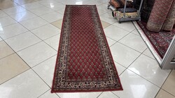 4493 KIÁRUSÍTÁS  Mir mintás gyapjú perzsa futó szőnyeg 70X240CM