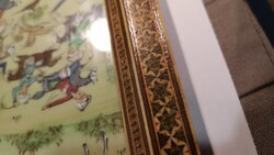 Perzsa (Irán) Khatam Kari kézzel festett Miniatúra Gyűjtőknek!