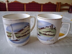 Retro Gránit Tihanyi bögre párban