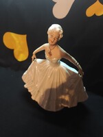 Gyönyörű antik Schaubach Kunst (Unterweißbach ) porcelán balerina – 1953-1958