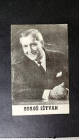 BOROS ISTVÁN + BERKI KÁRA NÉPDAL - ÉNEKES SAJÁTKEZŰLEG DEDIKÁLT AUTOGRÁF ALÁÍRÁS FOTÓ LAP