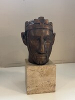 Szent István Király Bronz fej