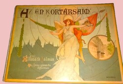 1904.Mikszáth Kálmán: My Contemporaries Kaucsuk Binding Album Book EXCELLENT CONDITION ATHENEUM