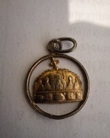 Magyar szent korona ezüst medál