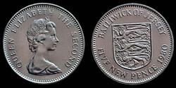 E 5669 Jersey 5 New Pence 1980 - Elizabeth II