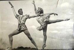 1956 CSAJKOVSZKIJ DIÓTÖRŐ OPERAHÁZ : BAROSS NATÁLIA + HAVAS FERENC EREDETI KORABELI FOTÓ LAP