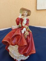 Angol porcelán hölgy,Royal Doulton,Limitált,,Hibátlan,,19,5 cm.