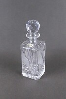 2B281 Nagyméretű Samobor kristály whiskys üveg dugóval 25.5 cm