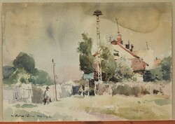 (K)  Cs. Farkas Lőrinc (1898 - 1966) : Budapest, Róna u. - Egresy u. sarok