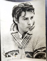 1967 ALAIN DELON FRANCIA FILMSZÍNÉSZ SZTÁR filmrendező producer EREDETI KORABELI FOTÓ LAP
