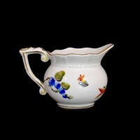Herendi porcelán tejkiöntő, BFR  Bouquet de Fruits mintával